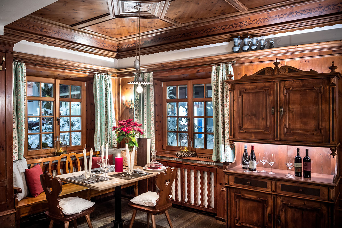 Antica stube come ristorante - Hotel Spangla